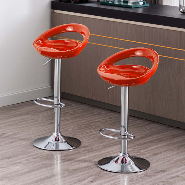 Ivy Bronx Heider Swivel Adjustable Height Stool & Reviews Wayfair